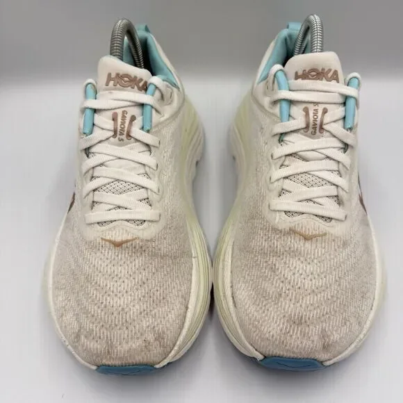 Hoka One One Gaviota 5 Women's Size 8B White Running Shoes Sneakers 1134235 FTRS - Picture 6 of 8